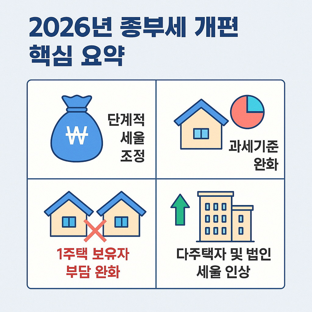 2026년 종부세 개편 요약 4가지