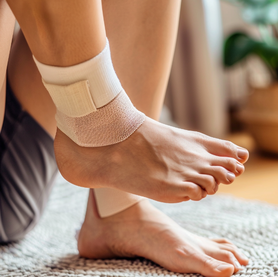 발목 접질렀을때