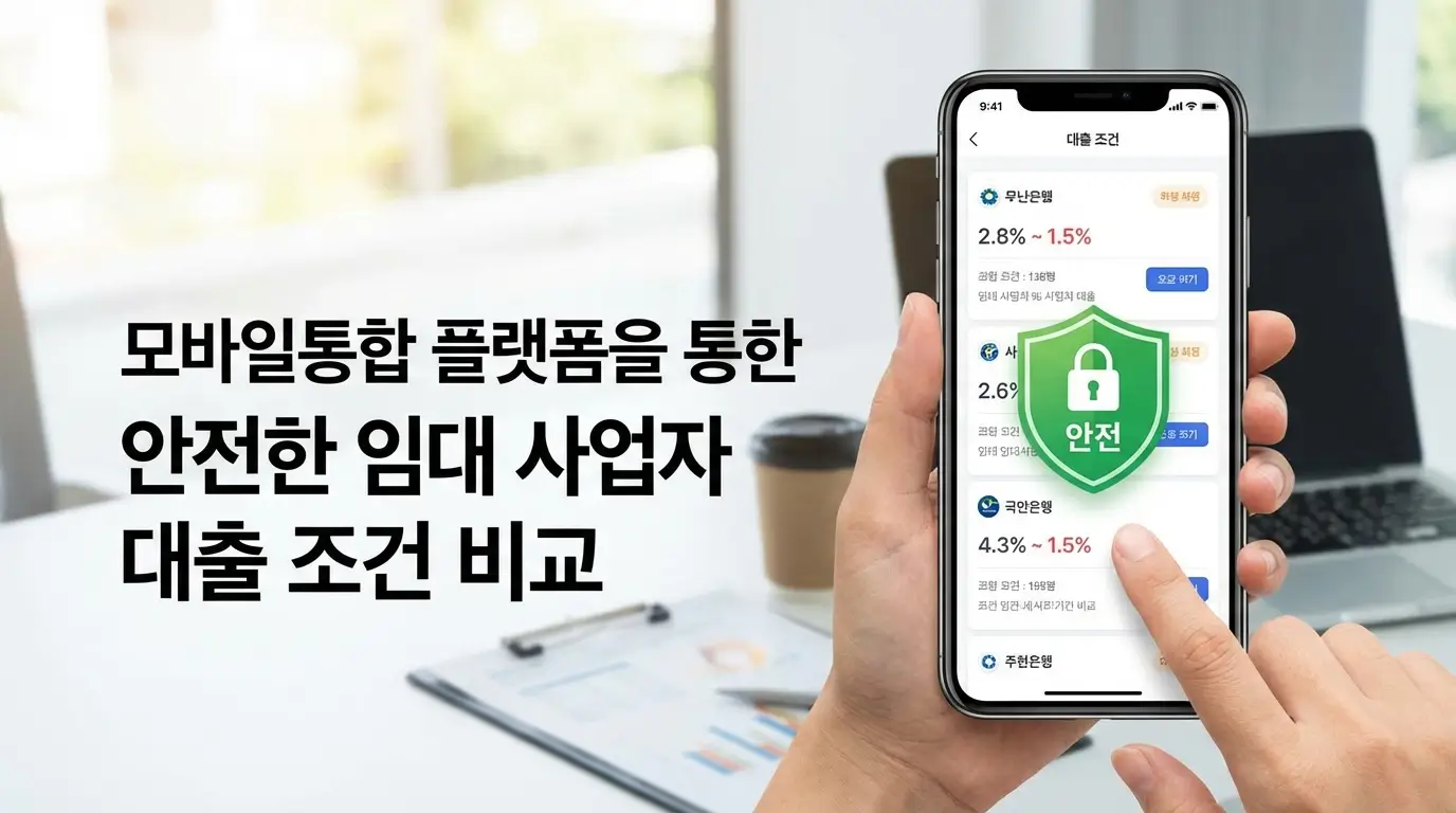 모바일 통합 플랫폼을 통한 안전한 임대 사업자 대출 조건 비교