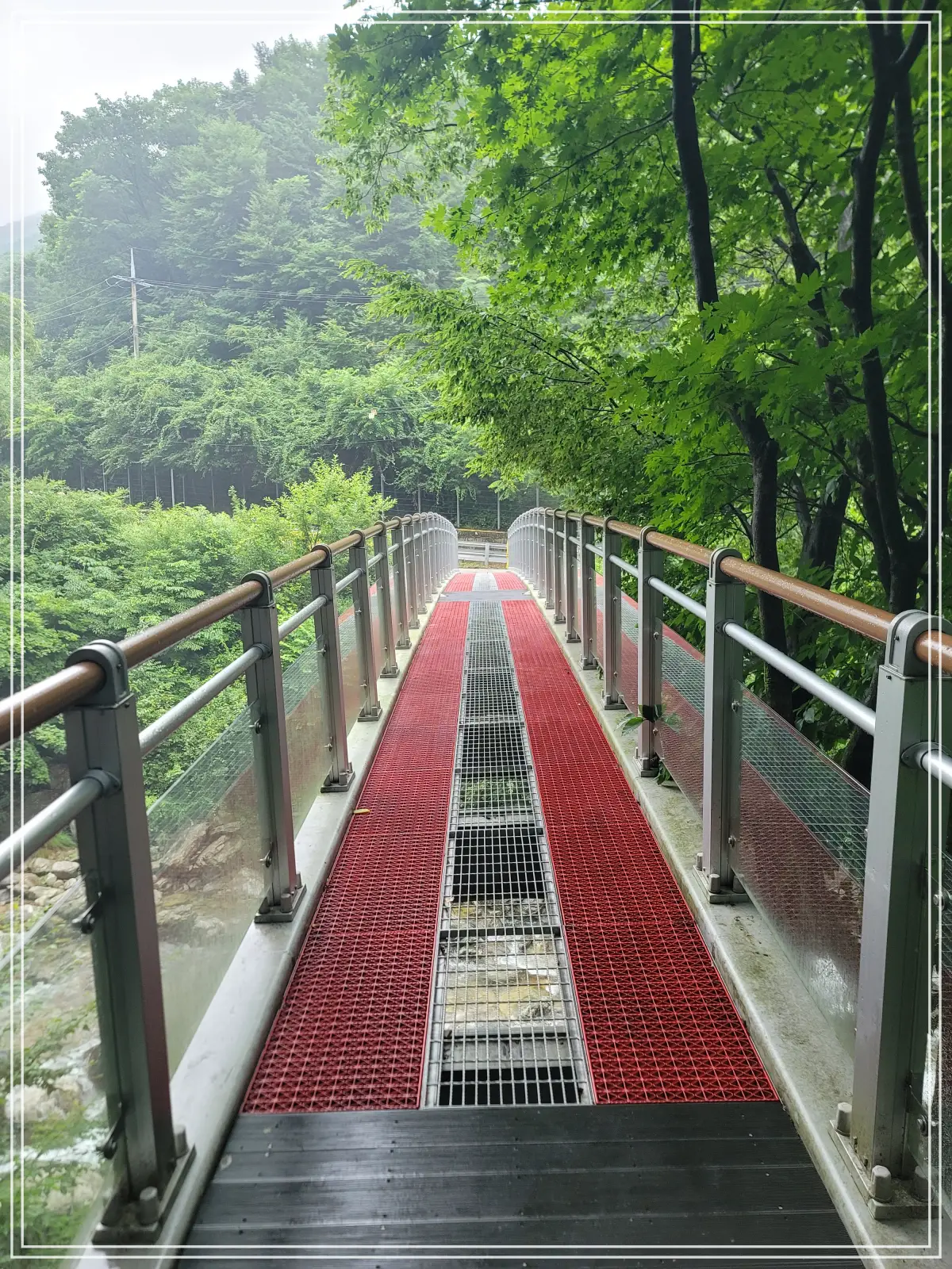 적목용소폭포-진입-구름다리