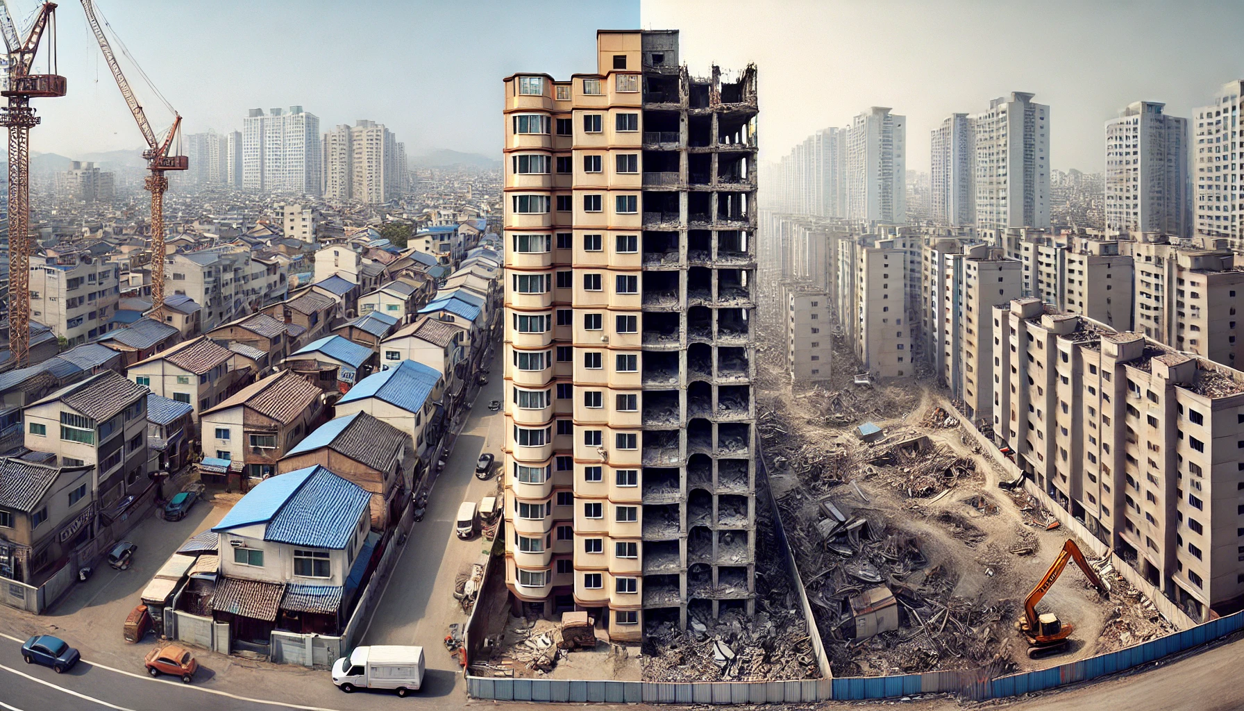 도시 재개발과 재건축의 법적 차이점