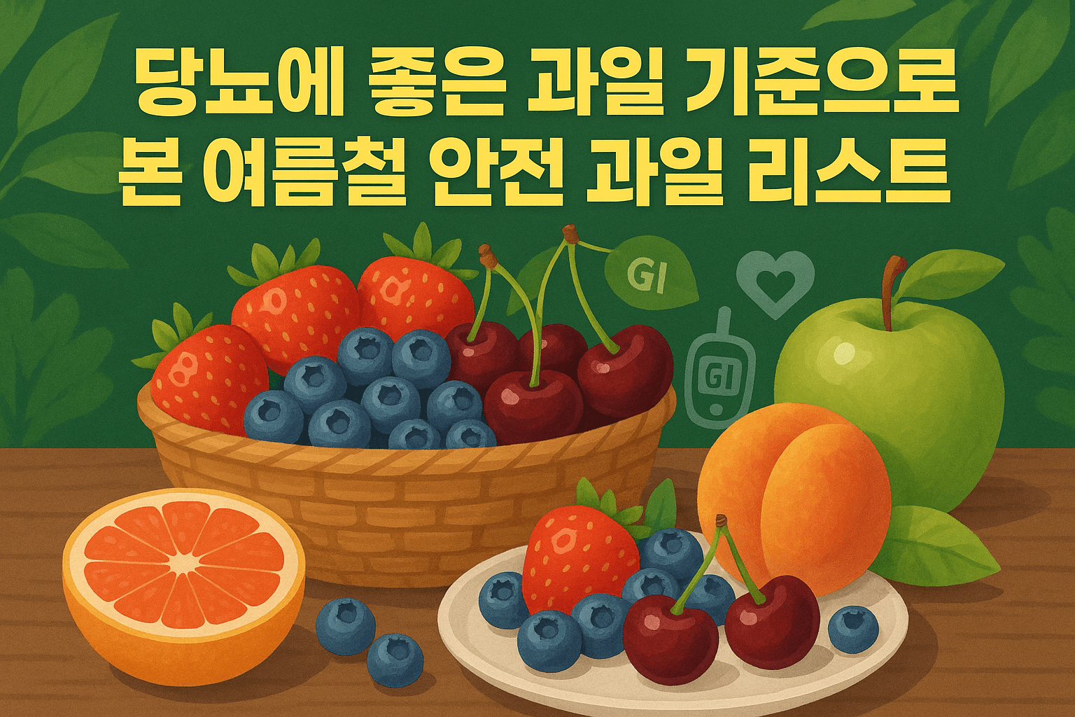 당뇨에 좋은 과일 기준으로 본 여름철 안전 과일 리스트