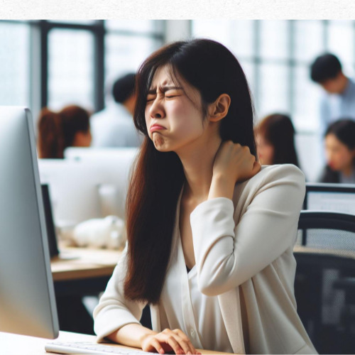 컴퓨터 사용 시 바른 자세 예시