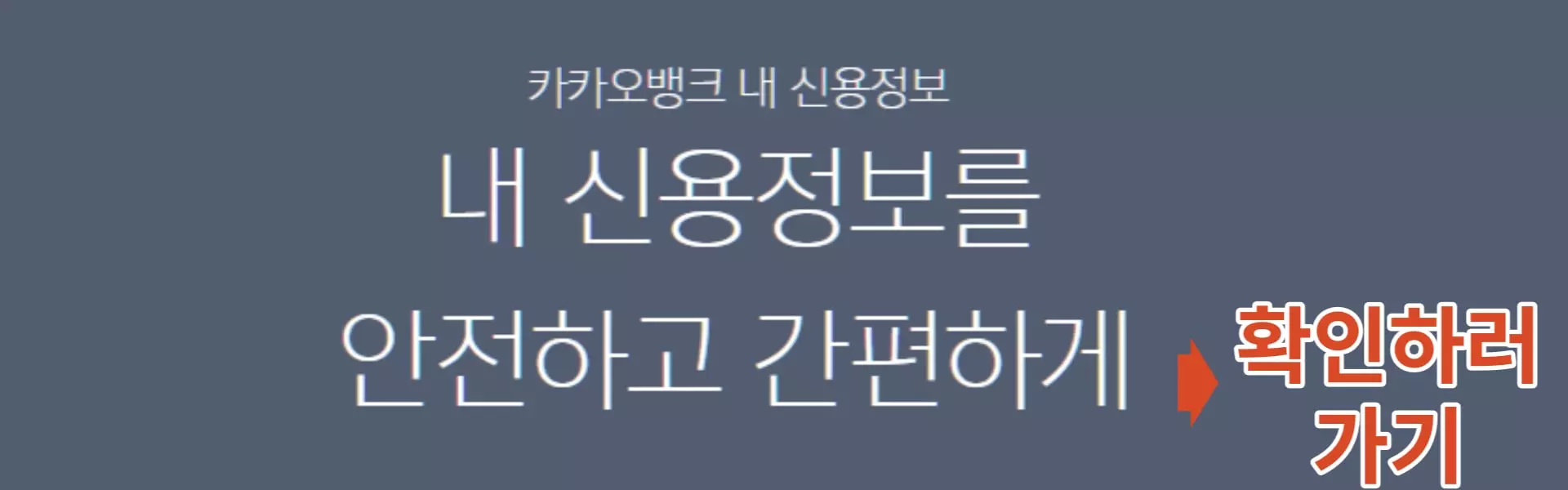 카카오뱅크-신용정보-확인