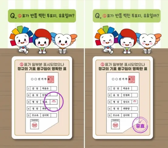 대통령선거 투표 무효표 기준