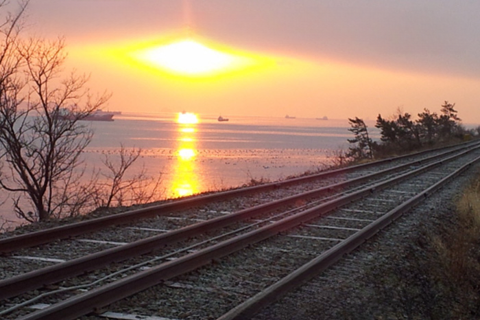 여수해양레일바이크-석양이-보이는-전경