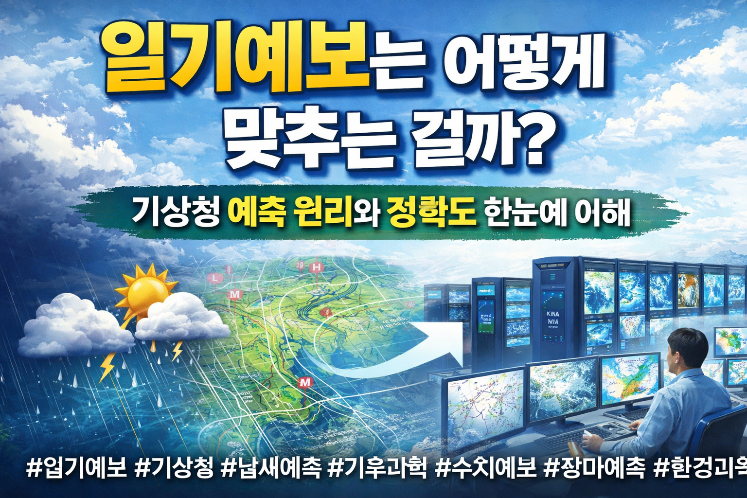 일기예보는 어떻게 맞추는 걸까 기상청 예측 원리와 정확도 한눈에 이해