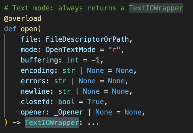 python open method