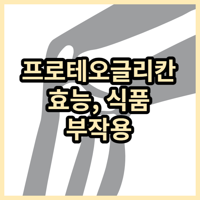 프로테오글리칸-효능-식품-부작용