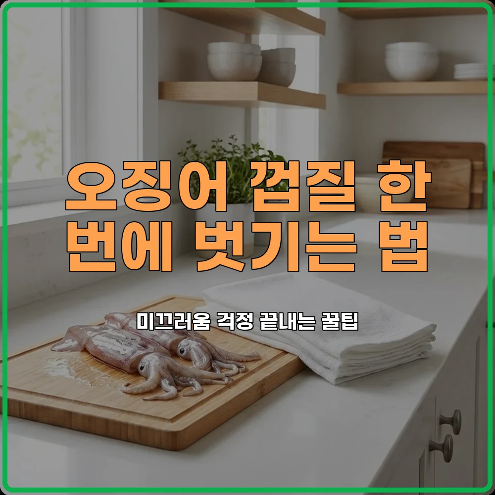 오징어손질