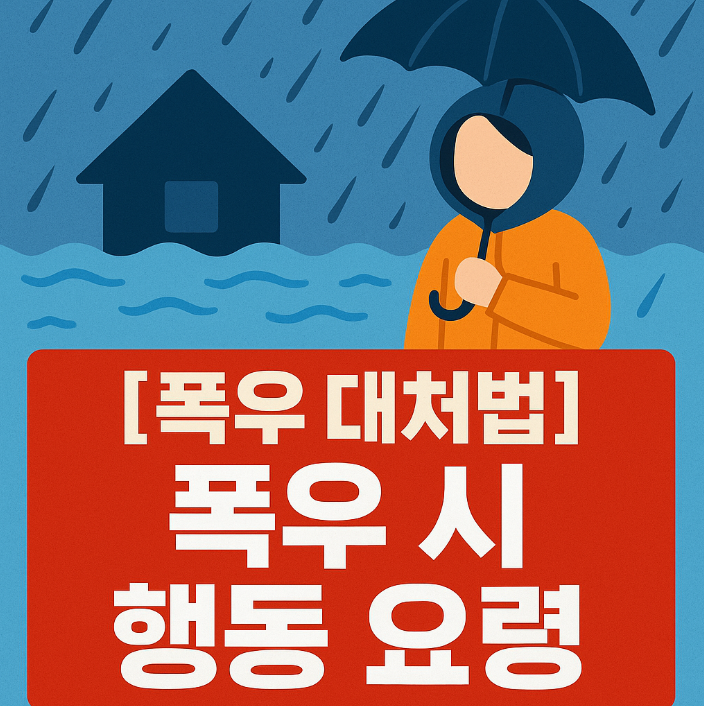 폭우시 대처법, 폭우시 행동요령