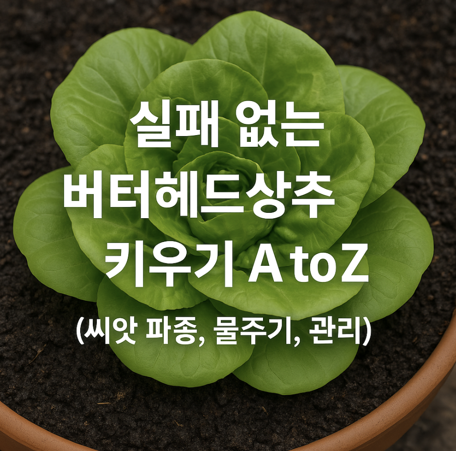 실패 없는 버터헤드상추 키우기 A to Z (씨앗 파종, 물주기, 관리)