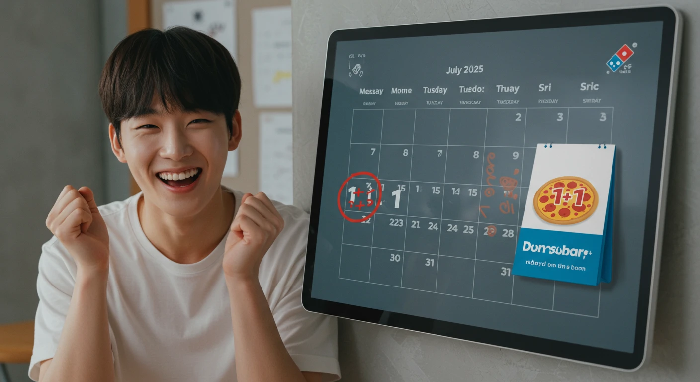 도미노핒자 1+1 50% 할인쿠폰 방문포장 할인 할인