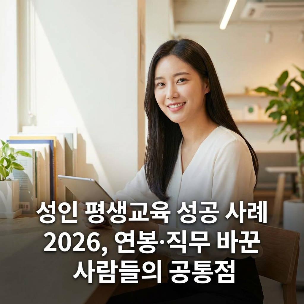 성인 평생교육 성공 사례 2026 | 연봉·직무 바꾼 사람들의 공통점
