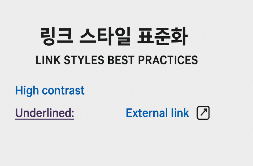 좋은/나쁜 예 비교 (밑줄x vs표준적용, 호버 포커스 표시)