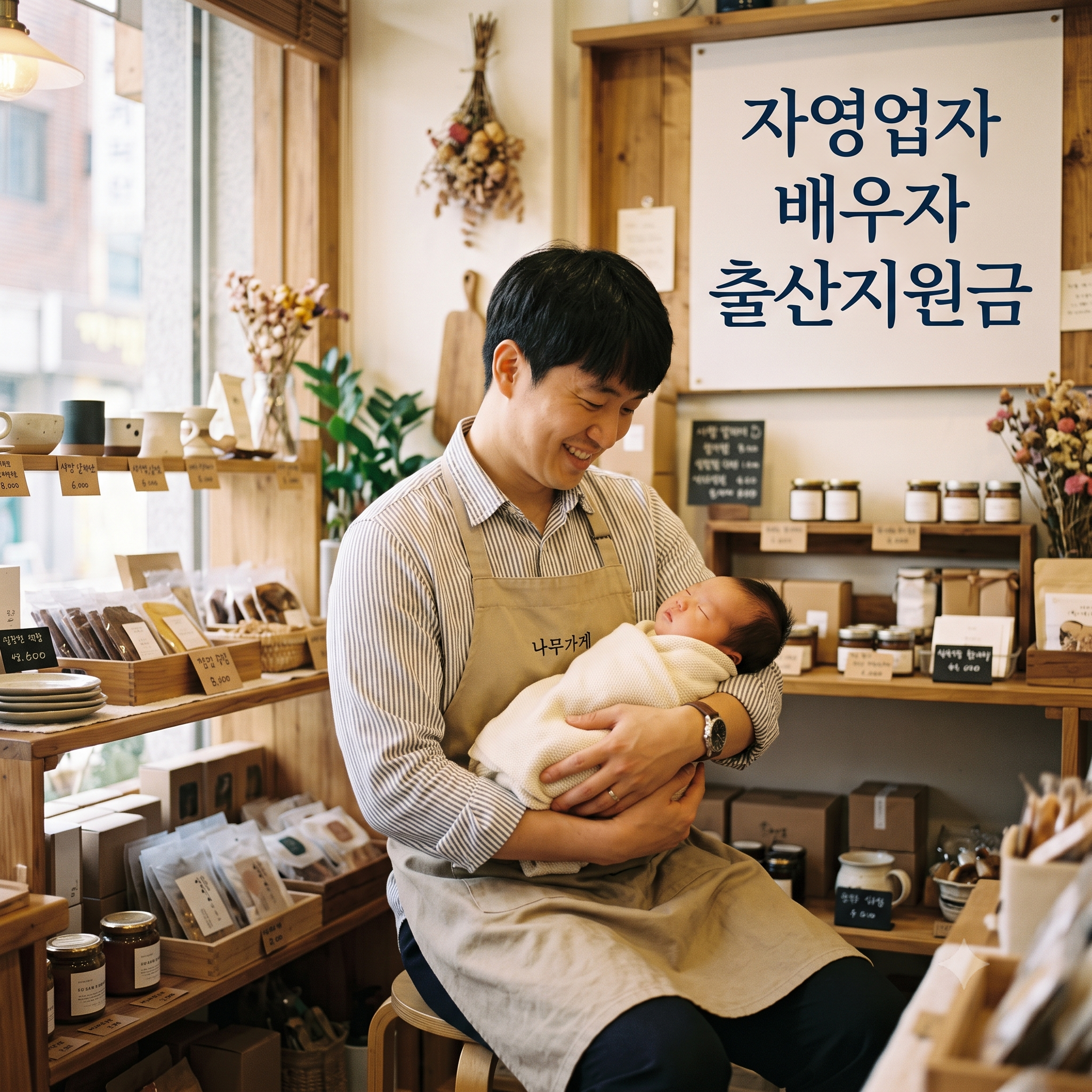 "소상공인 아빠도 출산지원금 120만원 받으세요!" - 2026 자영업자 배우자 출산휴가급여 핵심 정리 (자격조건, 금액, 신청방법, 필요서류 등)