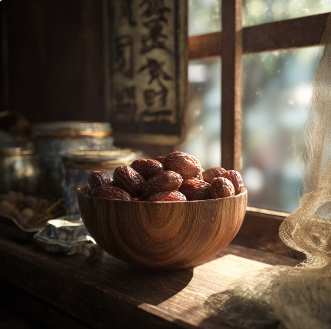 대추가 담긴 바구니