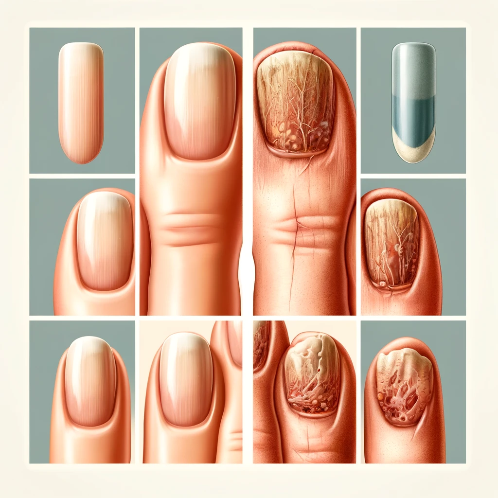 손톱과 발톱에 피부질환이 있는 이미지