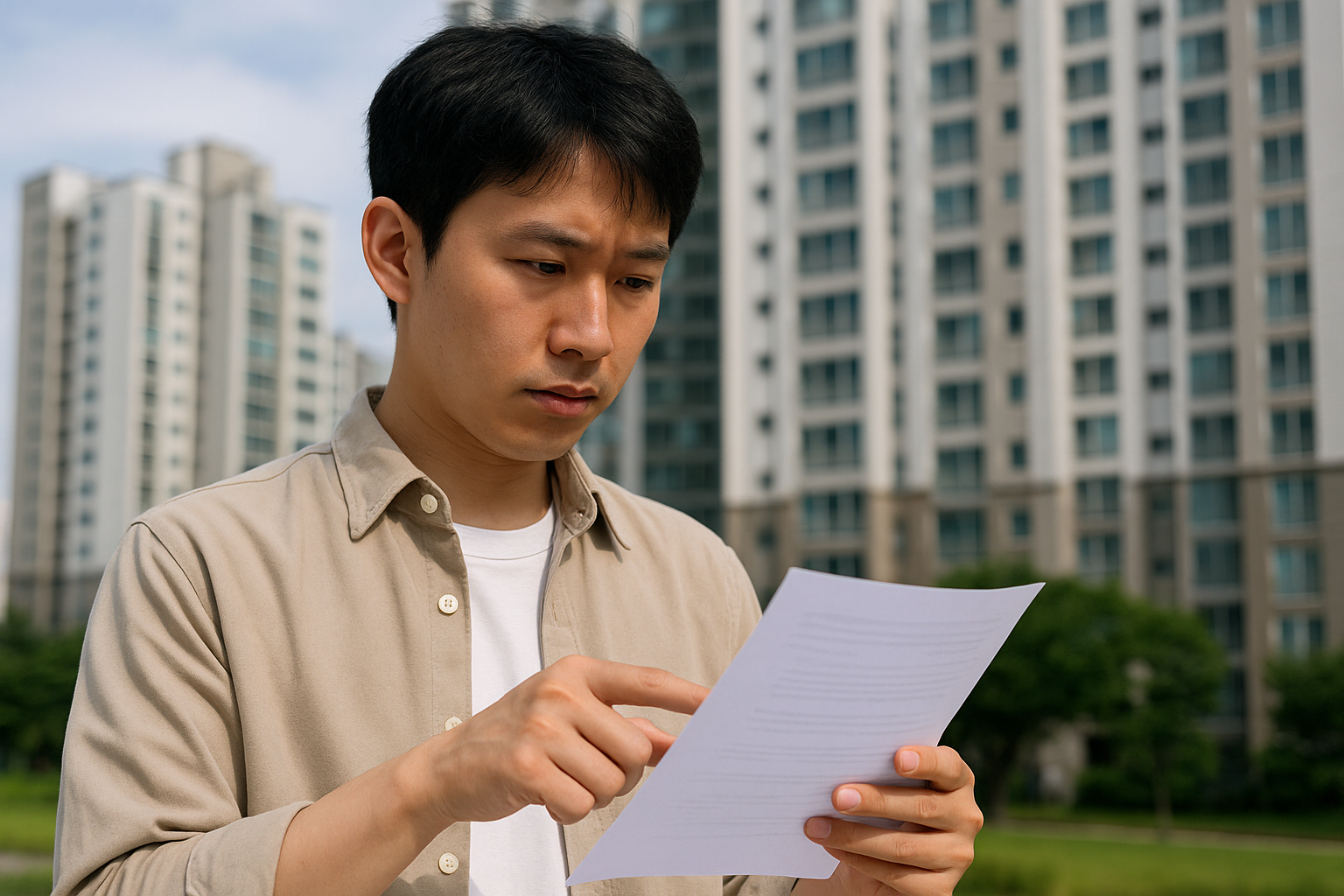 아파트 모집공고일 확인하는 이미지