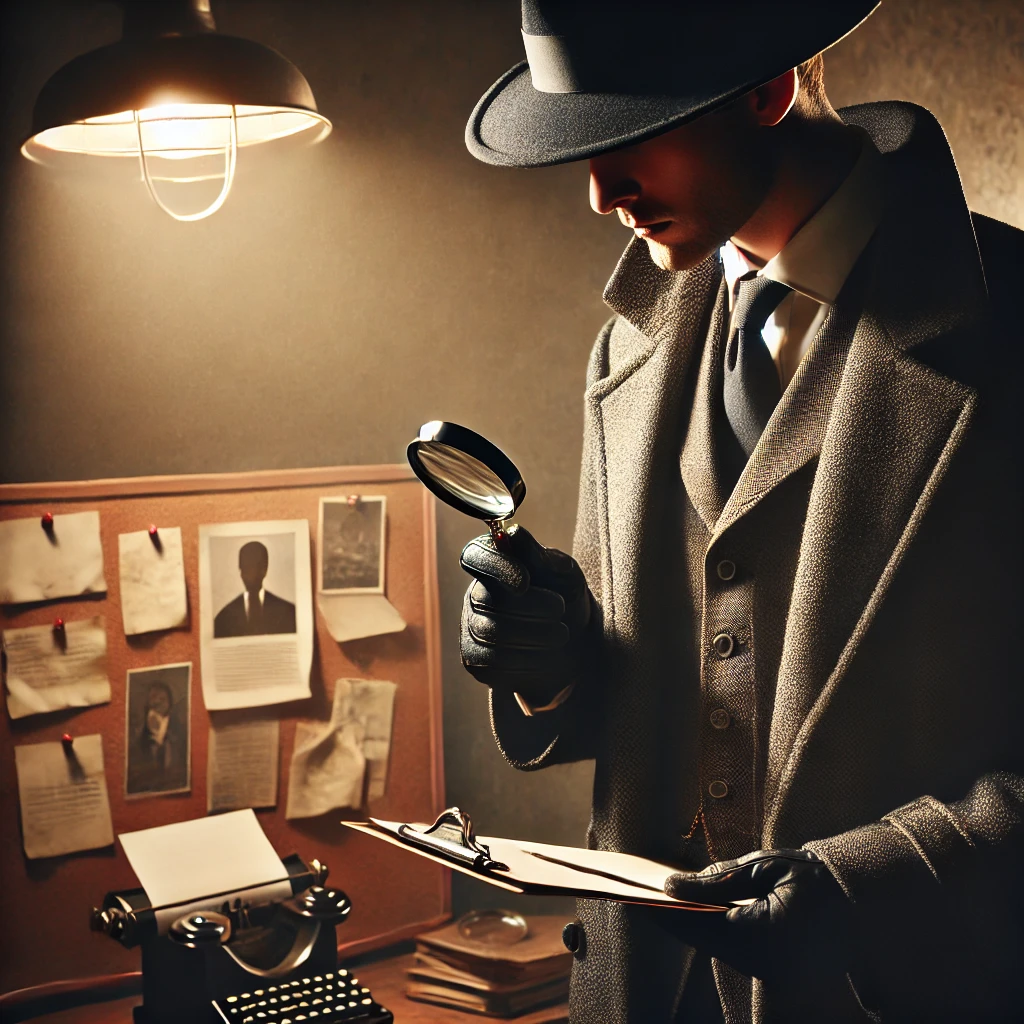 탐정의 조사 장면과 추리 과정