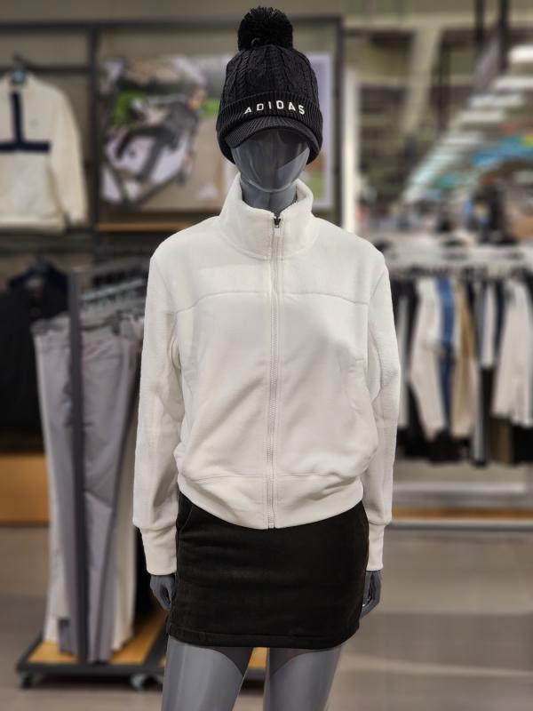 아디다스 골프 여성 후리스 윈드 자켓 IK9449 화이트색상