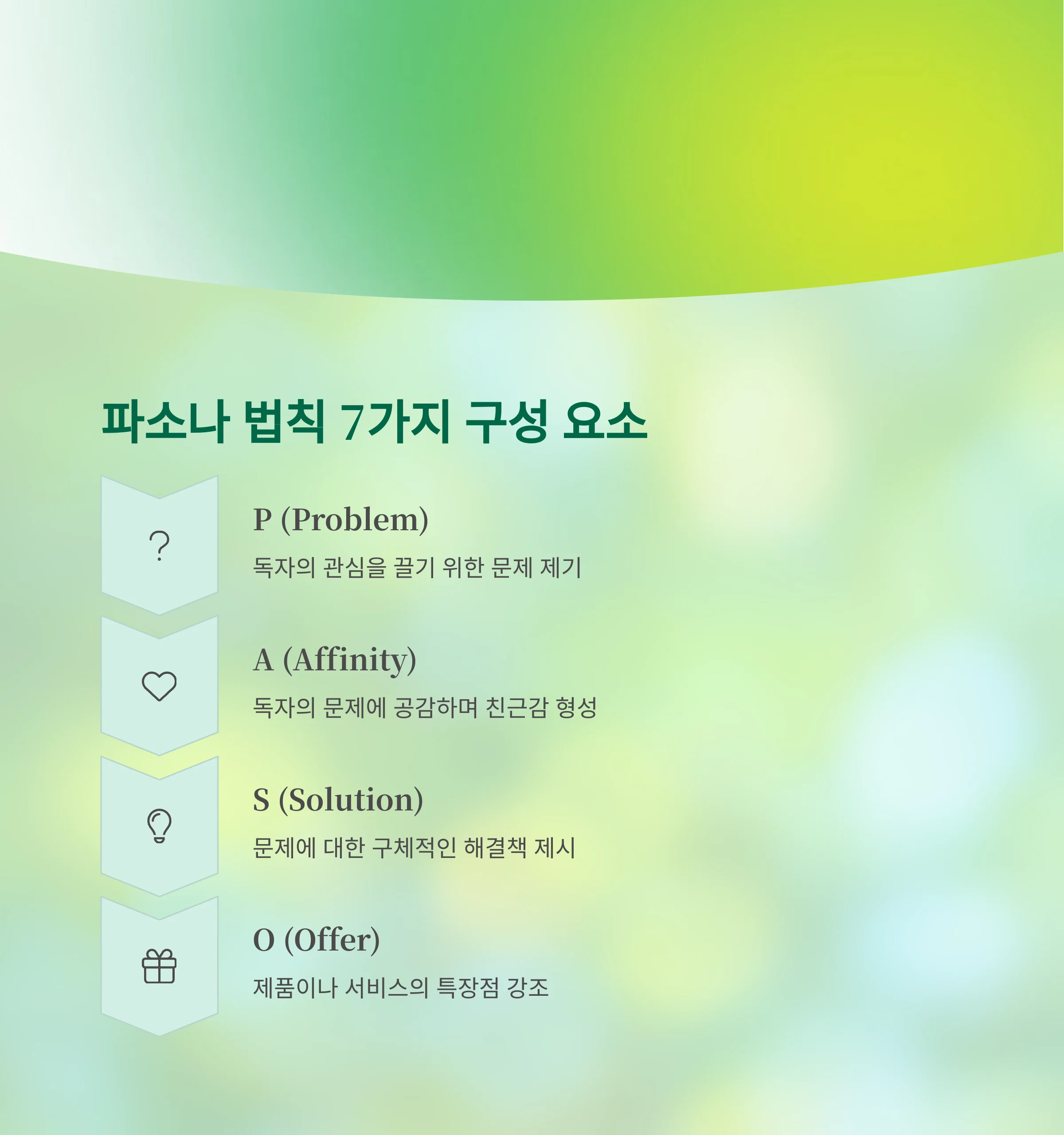 파소나 법칙 7가지