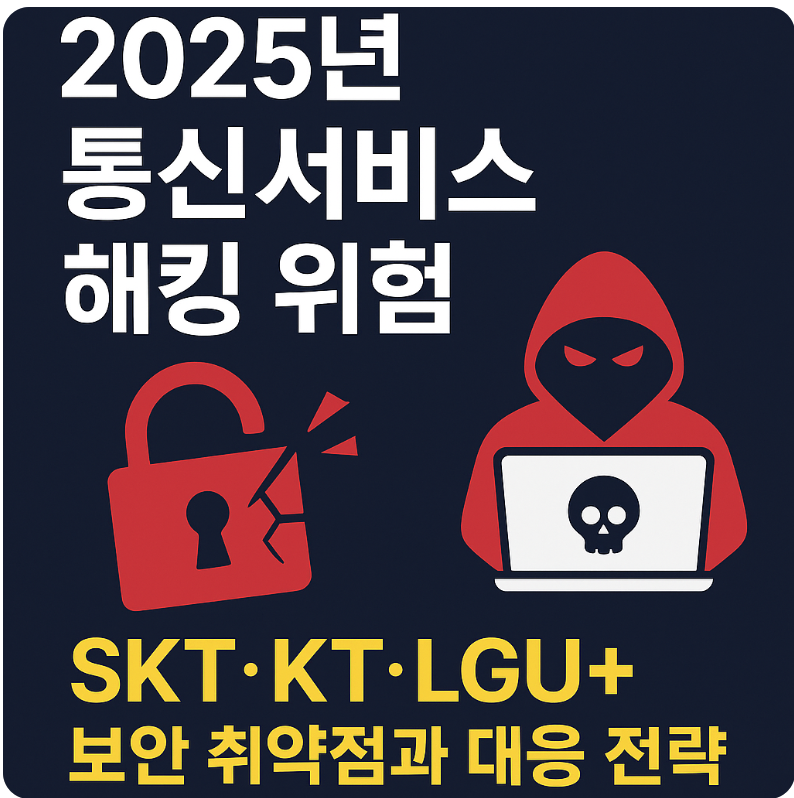 2025년 통신서비스 해킹 위험 ❘ SKT·KT·LGU+ 보안 취약점과 대응 전략