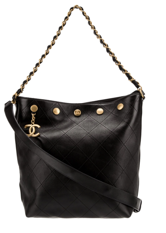 샤넬 25SS 호보백 라지 버킷백 AS5406, 골드와 실버 하드웨어 버전 및 착용컷