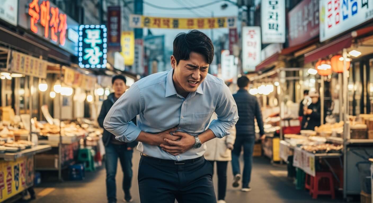 왼쪽 갈비뼈 아래 통증