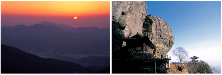 두륜산 과 금오산 소개 사진