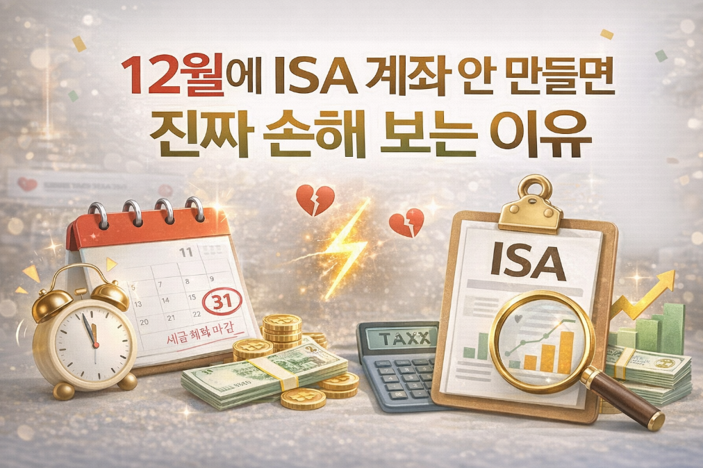12월 ISA 계좌 마감 임박! 놓치면 후회하는 혜택 총정리