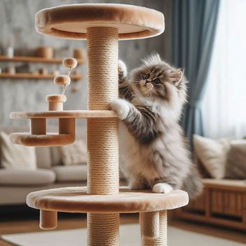 고양이의 스크래칭 포스트