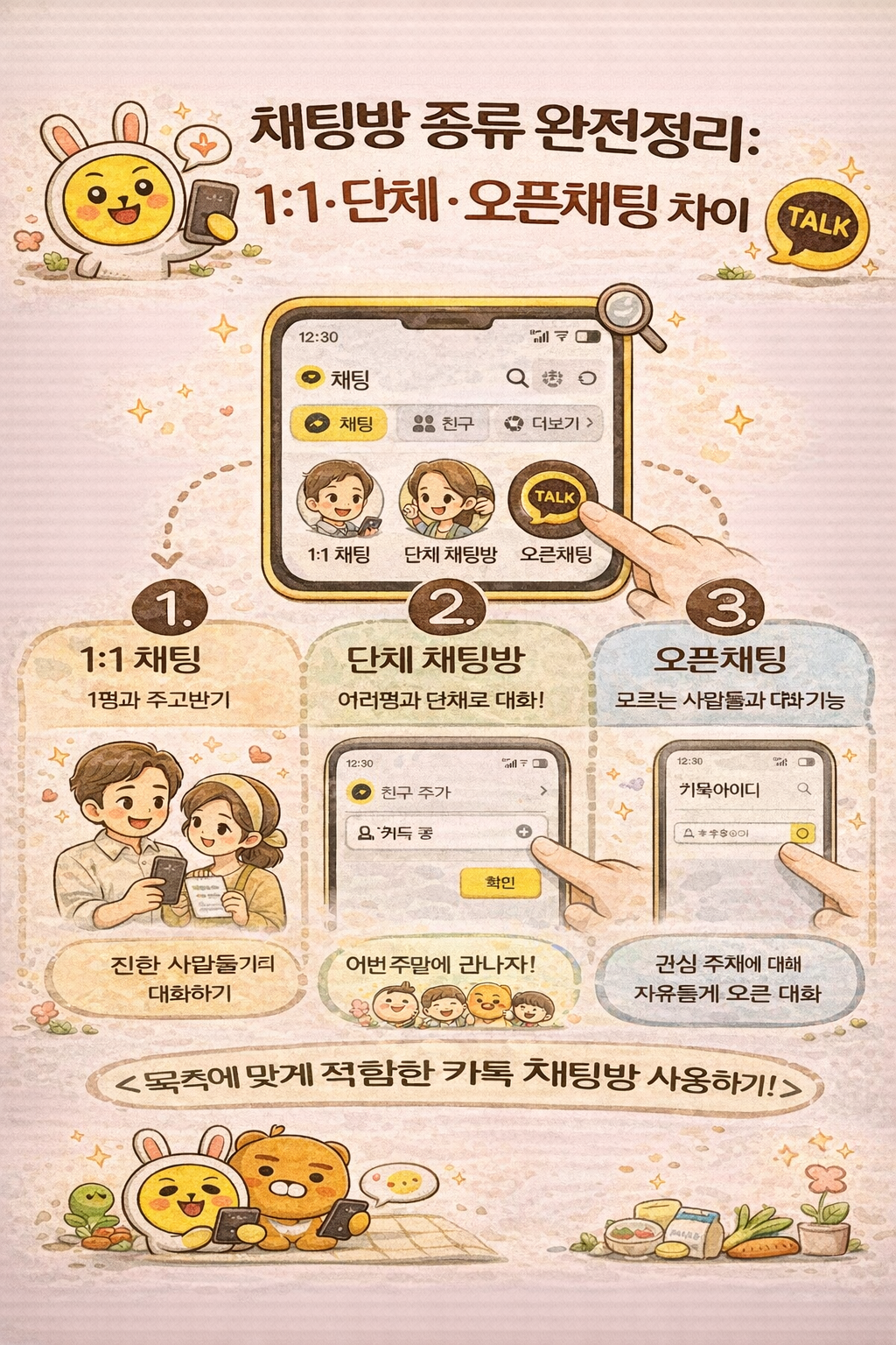 채팅방 종류 완전 정리