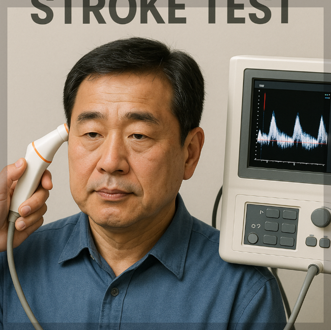 중풍 검사 받는 남성