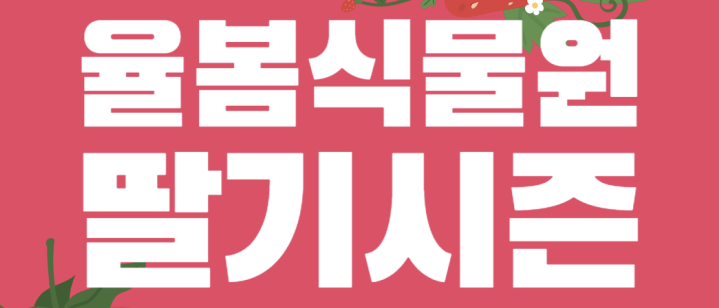 율봄식물원 딸기축제1