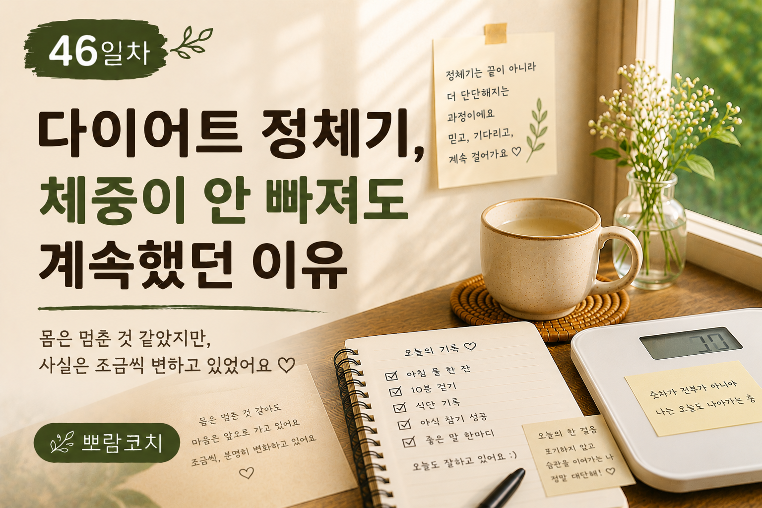 다이어트 정체기 체중이 안 빠지는 이유