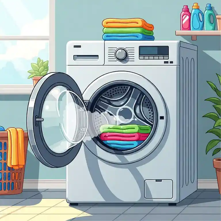 세탁기 문 열어 환기