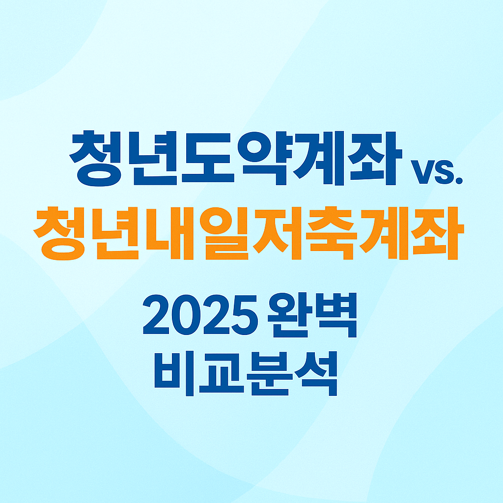 청년도약계좌 vs 청년내일저출계좌