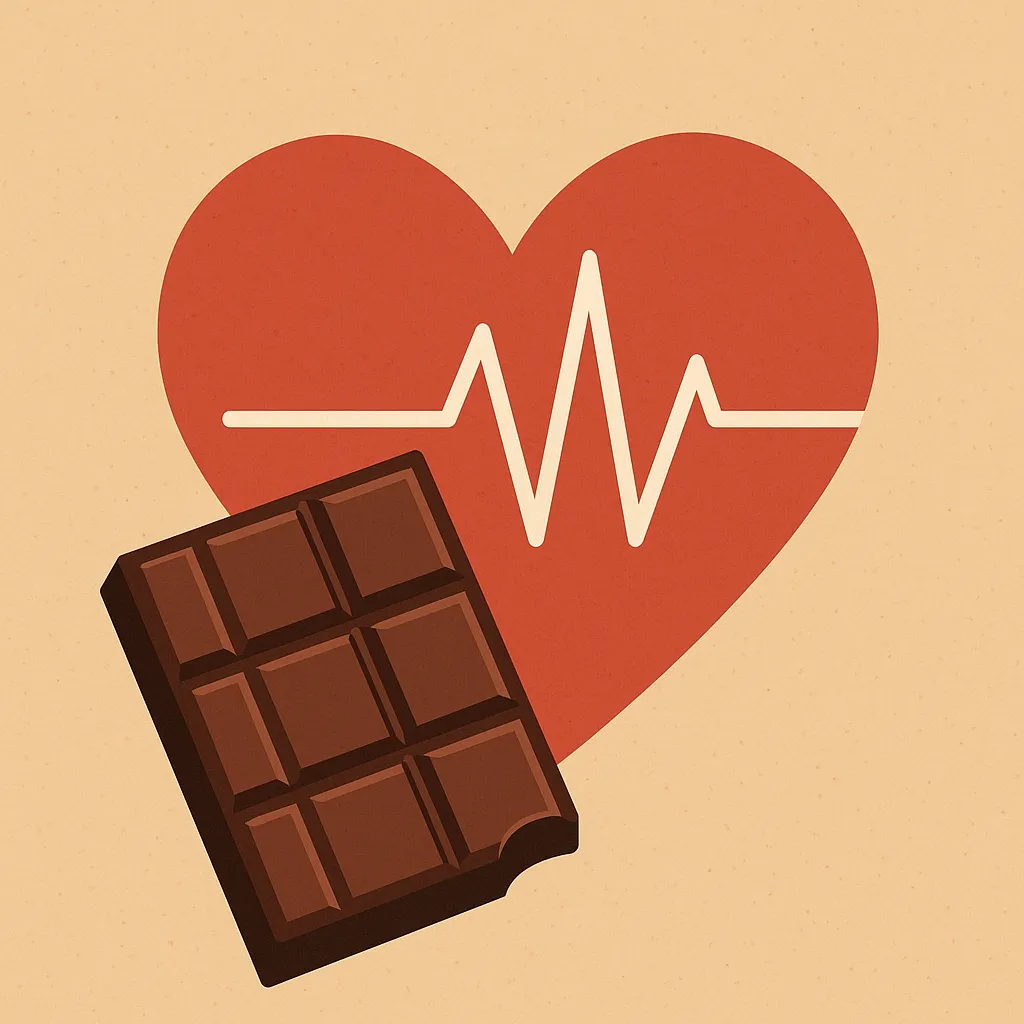 초콜릿이-심장-건강에-좋은-이유를-상징적으로-표현한-일러스트-이미지로-심장과-다크-초콜릿을-함께-배치하여-건강과-달콤함을-묘사