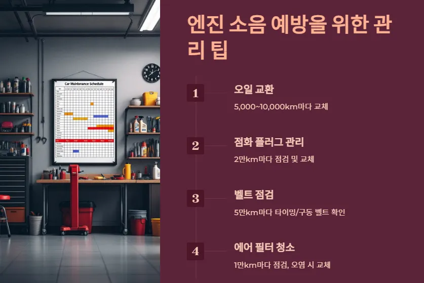 엔진소음-예방팁