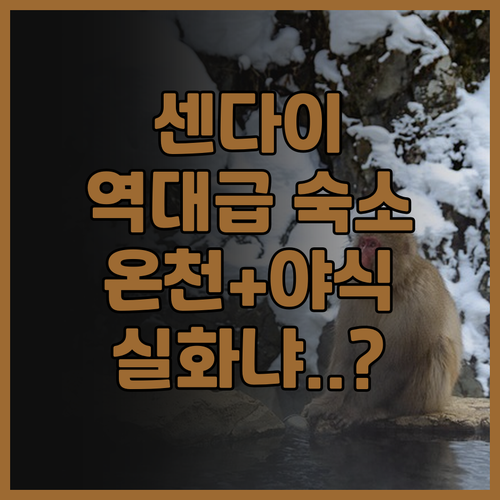 온야도 노노 센다이 핫스프링 추천 천..