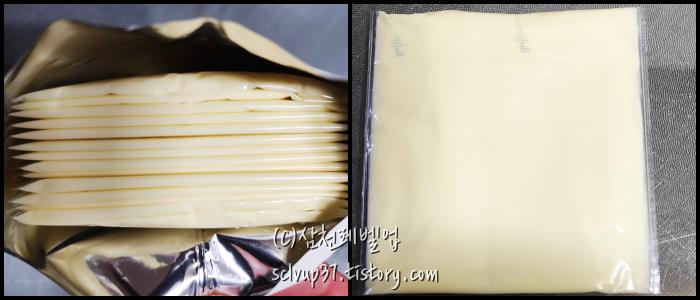 동원 덴마크 짜지않은 치즈 오리지널 개봉 후