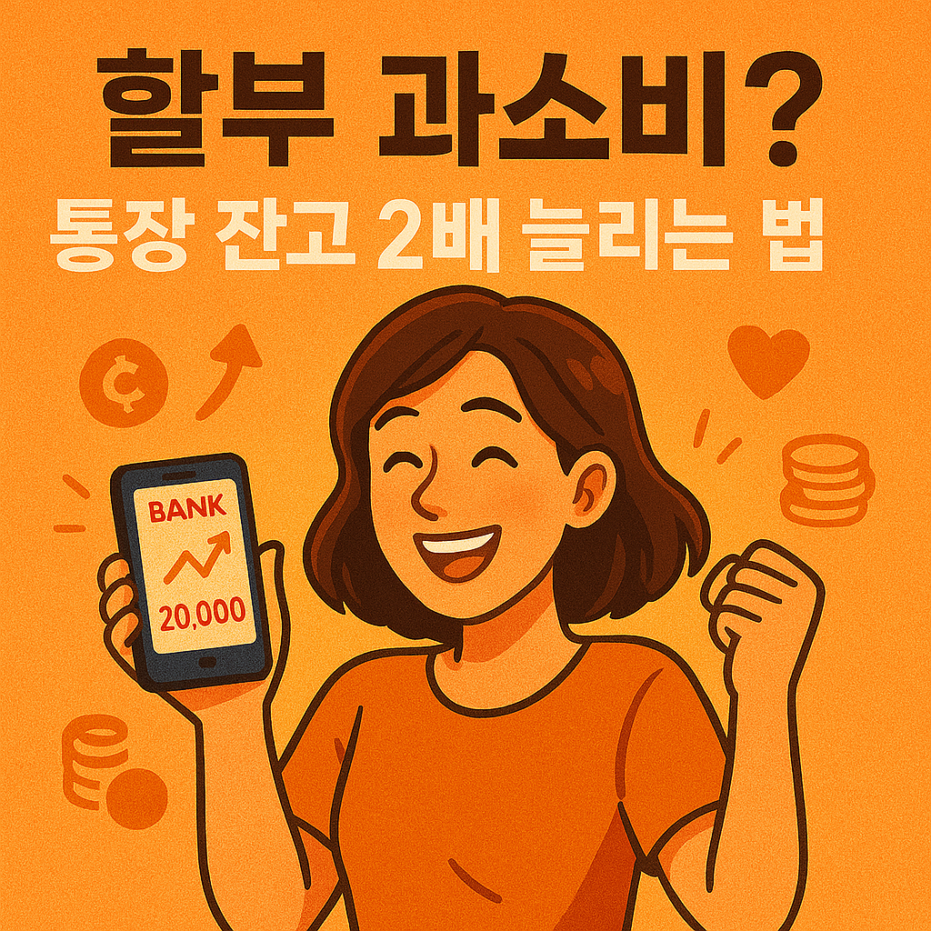 할부 과소비, 통장 잔고 2배 늘리는 방법