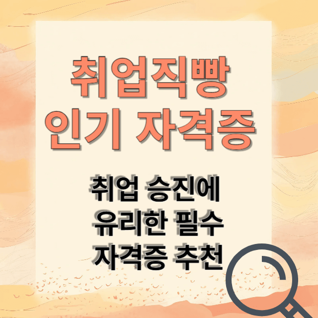 자격증 추천