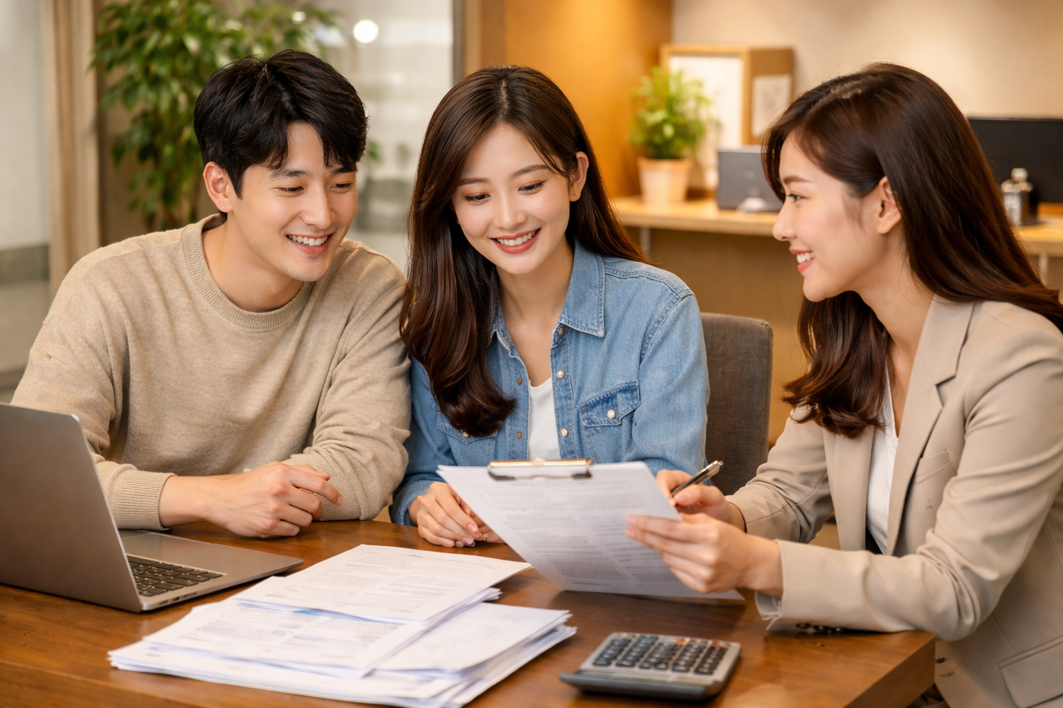 alt="2026 버팀목 전세자금대출 자격조건을 부부에게 담당자가 설명하는 이미지"