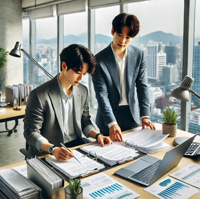 회사 운영과 관련된 문서를 정리하는 사무직원
