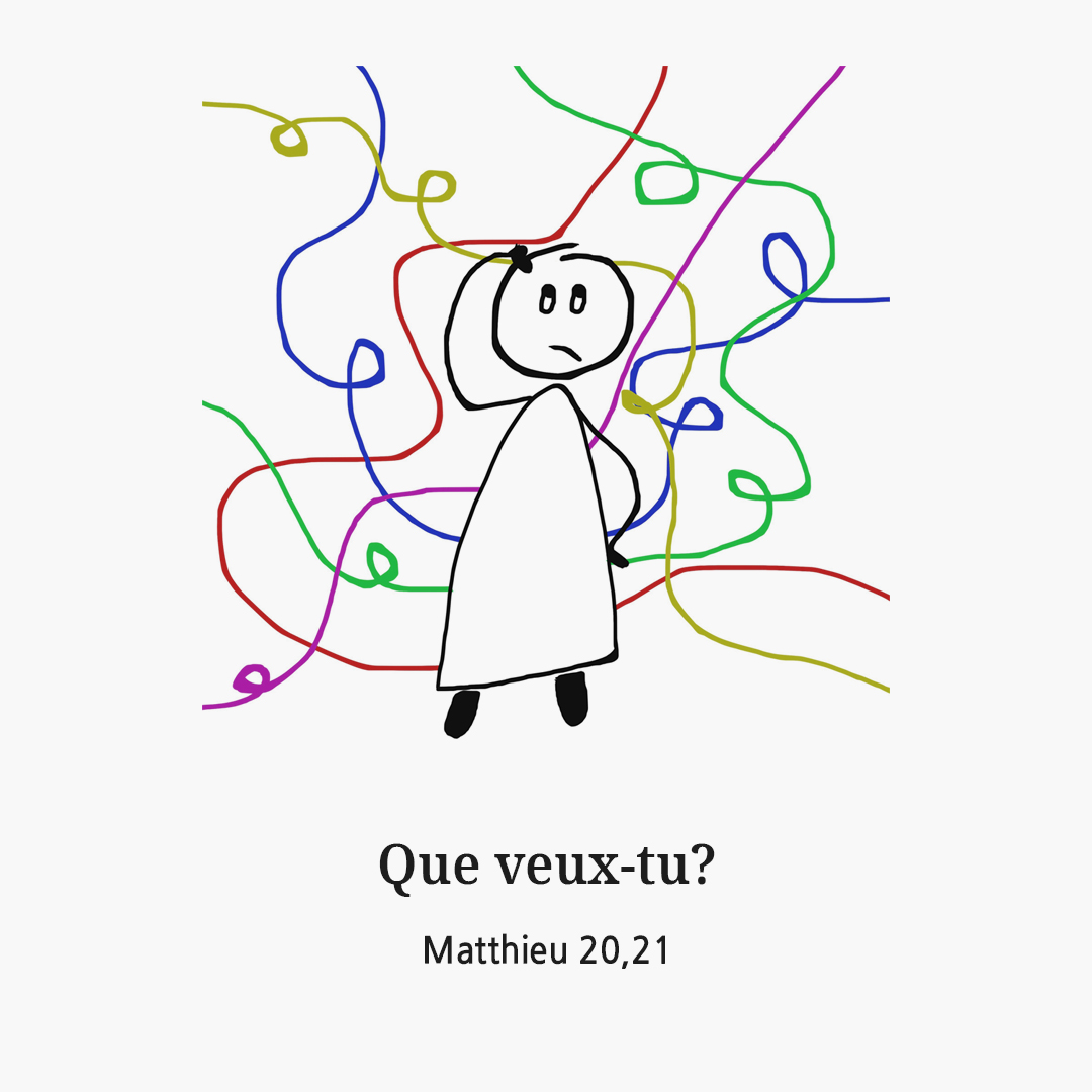 Que veux-tu? (Matthieu 20,21)