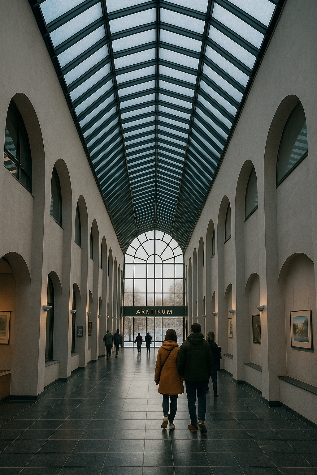 “북유럽의 자연과 삶을 담은 통유리 복도 – 아르크틱움 박물관”