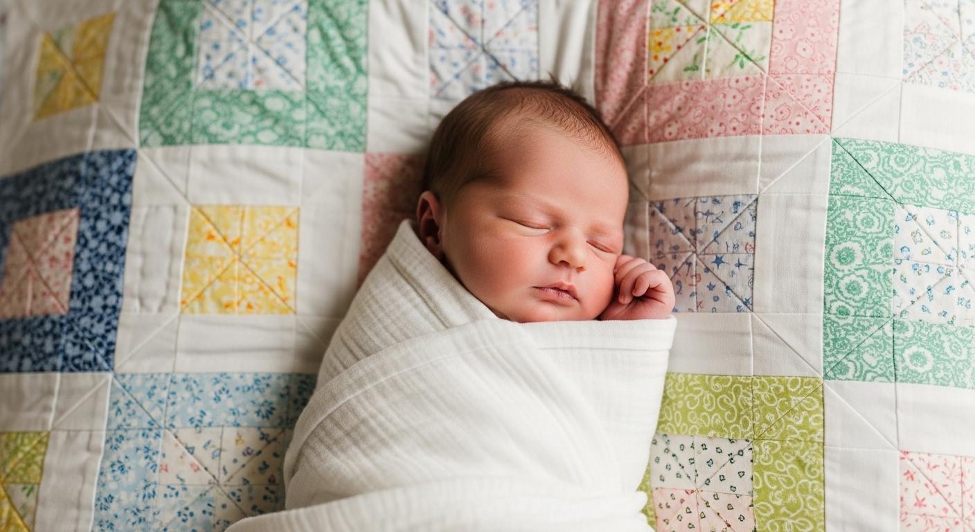 신생아 좁쌀이불