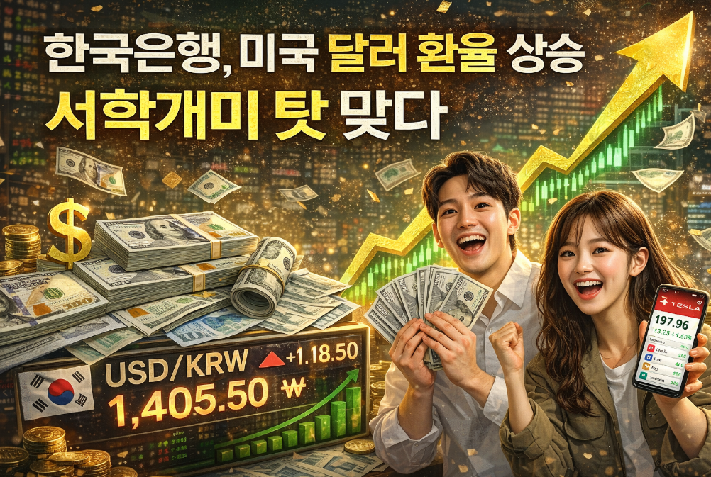 서학개미가 달러 환율 상승 주범? 한은 공식 입장 분석